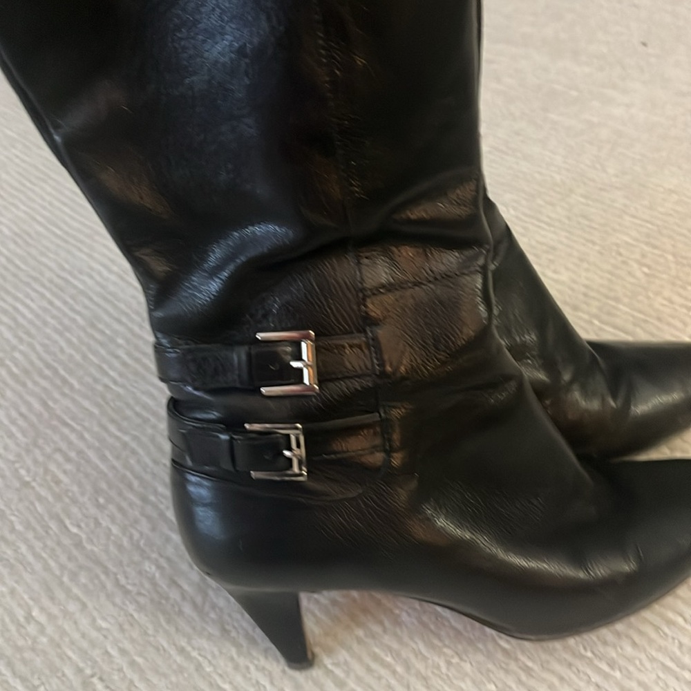 Nine West leather knee high boots